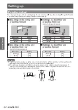 Предварительный просмотр 34 страницы Panasonic PT-EX12KU Operating Instructions Manual