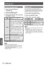 Предварительный просмотр 78 страницы Panasonic PT-EX12KU Operating Instructions Manual