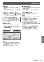 Предварительный просмотр 81 страницы Panasonic PT-EX12KU Operating Instructions Manual