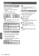 Предварительный просмотр 82 страницы Panasonic PT-EX12KU Operating Instructions Manual