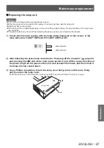 Предварительный просмотр 97 страницы Panasonic PT-EX12KU Operating Instructions Manual