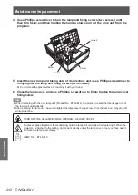 Предварительный просмотр 98 страницы Panasonic PT-EX12KU Operating Instructions Manual