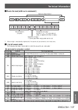 Предварительный просмотр 107 страницы Panasonic PT-EX12KU Operating Instructions Manual