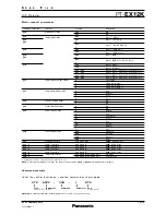 Preview for 14 page of Panasonic PT-EX12KU Specification