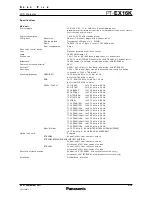 Предварительный просмотр 2 страницы Panasonic PT-EX16K Specifications