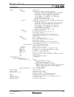 Предварительный просмотр 3 страницы Panasonic PT-EX16K Specifications