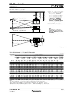 Preview for 6 page of Panasonic PT-EX16K Specifications