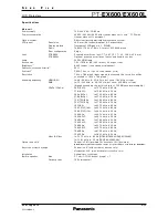 Preview for 2 page of Panasonic PT-EX600 Manual