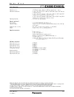 Предварительный просмотр 4 страницы Panasonic PT-EX600 Manual