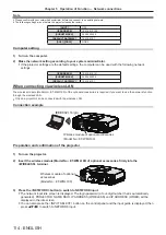 Предварительный просмотр 114 страницы Panasonic PT-EX620 Operating Instructions Manual