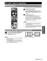 Предварительный просмотр 25 страницы Panasonic PT-F100E Operating Instructions Manual