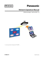Panasonic PT-F100NT Network Manual preview