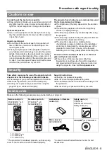 Preview for 9 page of Panasonic PT-F200 Series Operating Instructions Manual