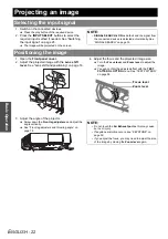 Preview for 22 page of Panasonic PT-F200 Series Operating Instructions Manual