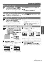 Preview for 25 page of Panasonic PT-F200 Series Operating Instructions Manual