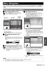 Preview for 27 page of Panasonic PT-F200 Series Operating Instructions Manual