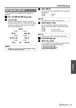 Preview for 31 page of Panasonic PT-F200 Series Operating Instructions Manual