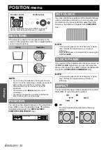 Preview for 32 page of Panasonic PT-F200 Series Operating Instructions Manual