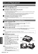 Preview for 40 page of Panasonic PT-F200 Series Operating Instructions Manual