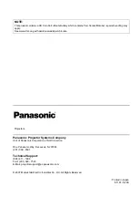 Preview for 62 page of Panasonic PT-F200 Series Operating Instructions Manual