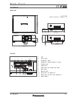 Preview for 4 page of Panasonic PT-F300 Series Specifications