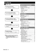 Предварительный просмотр 6 страницы Panasonic PT-F300E Operating Instructions Manual