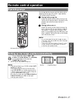 Предварительный просмотр 27 страницы Panasonic PT-F300E Operating Instructions Manual