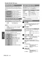 Предварительный просмотр 44 страницы Panasonic PT-F300E Operating Instructions Manual