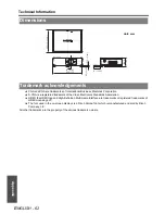 Предварительный просмотр 62 страницы Panasonic PT-F300E Operating Instructions Manual