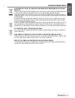 Preview for 3 page of Panasonic PT-F300EA Operating Instructions Manual