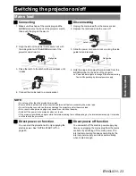 Preview for 23 page of Panasonic PT-F300EA Operating Instructions Manual