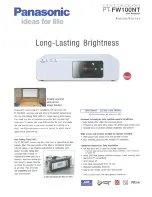 Panasonic PT-FW100NT Brochure & Specs preview