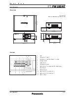 Preview for 4 page of Panasonic PT-FW100NT Spec File