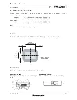 Preview for 6 page of Panasonic PT-FW100NT Spec File