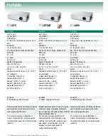 Предварительный просмотр 3 страницы Panasonic PT-FW100NT Specification Sheet