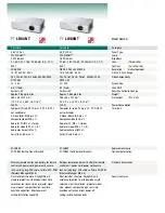 Предварительный просмотр 4 страницы Panasonic PT-FW100NT Specification Sheet