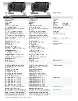 Предварительный просмотр 9 страницы Panasonic PT-FW100NT Specification Sheet