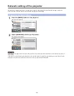 Preview for 52 page of Panasonic PT-FW100NTE Network Manual