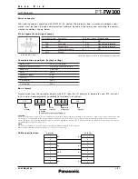 Предварительный просмотр 8 страницы Panasonic PT-FW300 Specifications