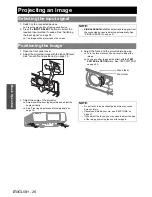 Preview for 26 page of Panasonic PT-FW300E Operating Instructions Manual