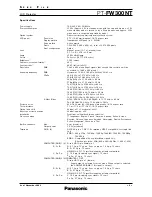 Preview for 2 page of Panasonic PT-FW300NT Spec File