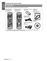 Preview for 10 page of Panasonic PT-FW300U - LCD Proj Wxga 600:1 3500 Lumens Enet 13.7LBS H/v Lens Operating Instructions Manual