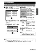 Preview for 11 page of Panasonic PT-FW300U - LCD Proj Wxga 600:1 3500 Lumens Enet 13.7LBS H/v Lens Operating Instructions Manual