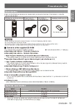 Preview for 13 page of Panasonic PT-FW400E Operating Instructions Manual