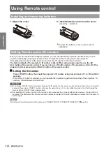 Предварительный просмотр 18 страницы Panasonic PT-FW400E Operating Instructions Manual