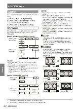 Предварительный просмотр 42 страницы Panasonic PT-FW400E Operating Instructions Manual