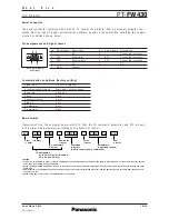 Preview for 10 page of Panasonic PT-FW430 Spec File