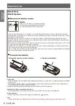 Preview for 8 page of Panasonic PT-FW430EA Operating Instructions Manual