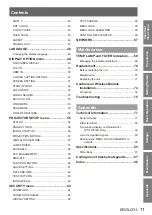 Preview for 11 page of Panasonic PT-FW430EA Operating Instructions Manual