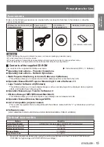 Preview for 15 page of Panasonic PT-FW430EA Operating Instructions Manual